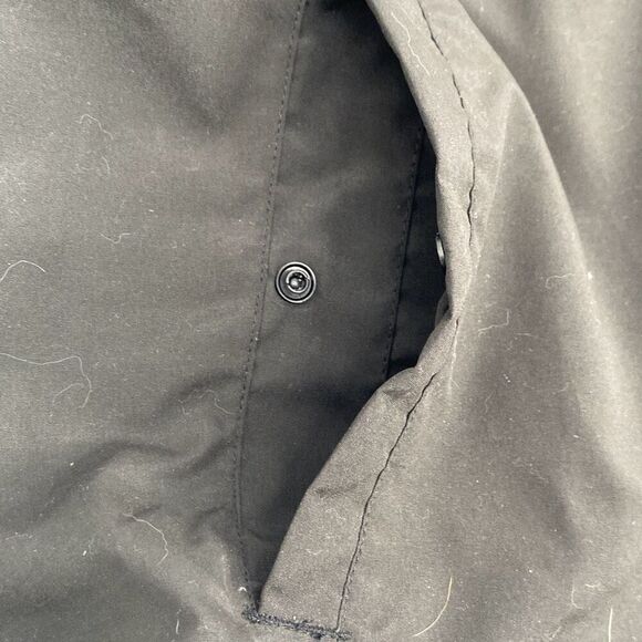 Three Fox Vineyards Unisex Full Zip Windbreaker Jacket Coat Black Tan Medium‎ - Picture 7 of 11